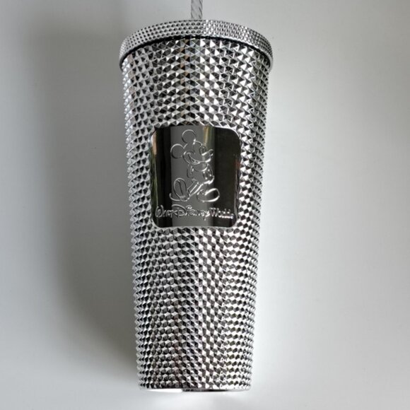 Disney Starbucks Tumbler | Disney100 Studded Platinum | Walt Disney World | NWT - Picture 2 of 14